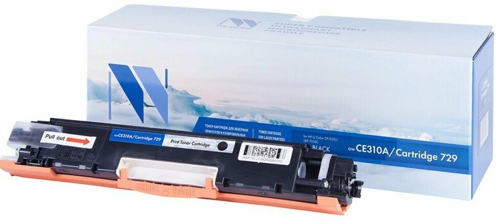 Тонер-картридж для лазерного принтера NVP NV-CE310A/729Bk Black