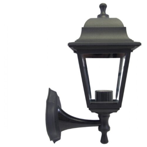 APEYRON Светильник-фонарь настенный черный 4-хгранный прозрач стекло 11-11ЧЕР