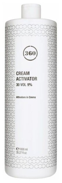 360 Окисляющая эмульсия Cream Activator 30 vol 9% 1 л (360, ) - фото №2
