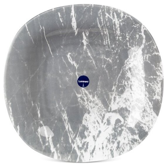 Luminarc Тарелка обеденная Marble Grey 27см серый 2 см 27 см 27 см 1 шт. 27 см - фотография № 8