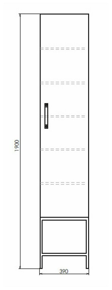 Шкаф-колонна Comforty Бредфорд-40 дуб темный (00004148004) - фотография № 17