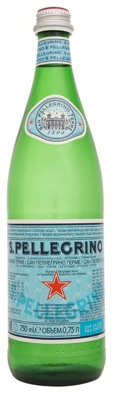 Минеральная вода S. Pellegrino газированная, стекло, 0.75 л - фотография № 5