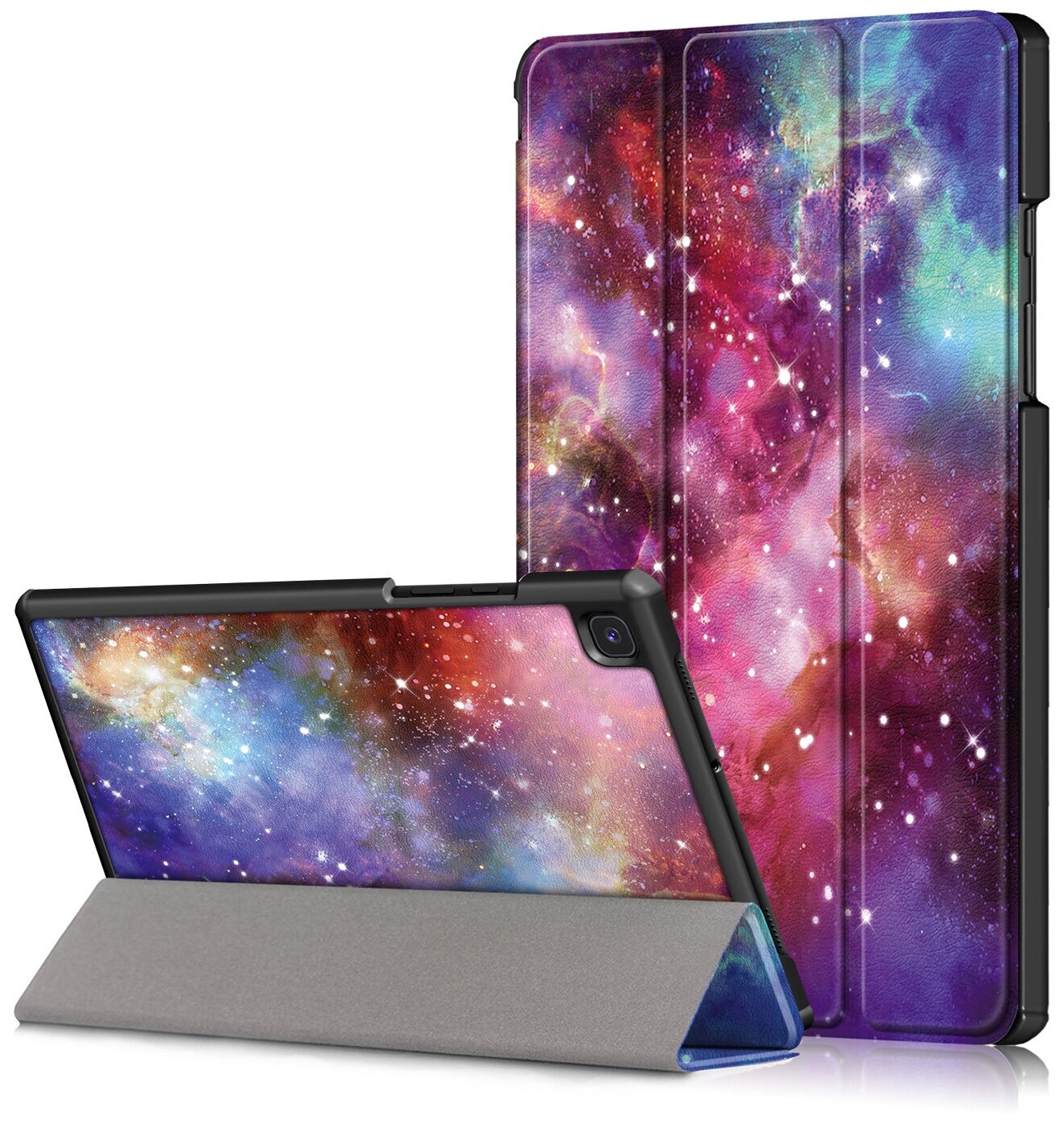 Чехол IT BAGGAGE для планшета SAMSUNG Galaxy Tab A7 10.4 2020 T505/T500/T507 фиолетовый с рисунком