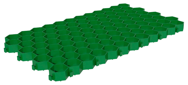 Решетка газонная 70х40x3.2 см цвет зелёный