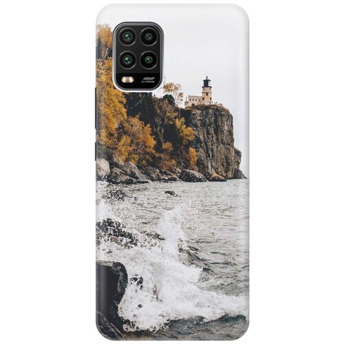 фото Cиликоновый чехол на xiaomi mi 10 lite / сяоми ми 10 лайт с принтом "северный маяк" gosso