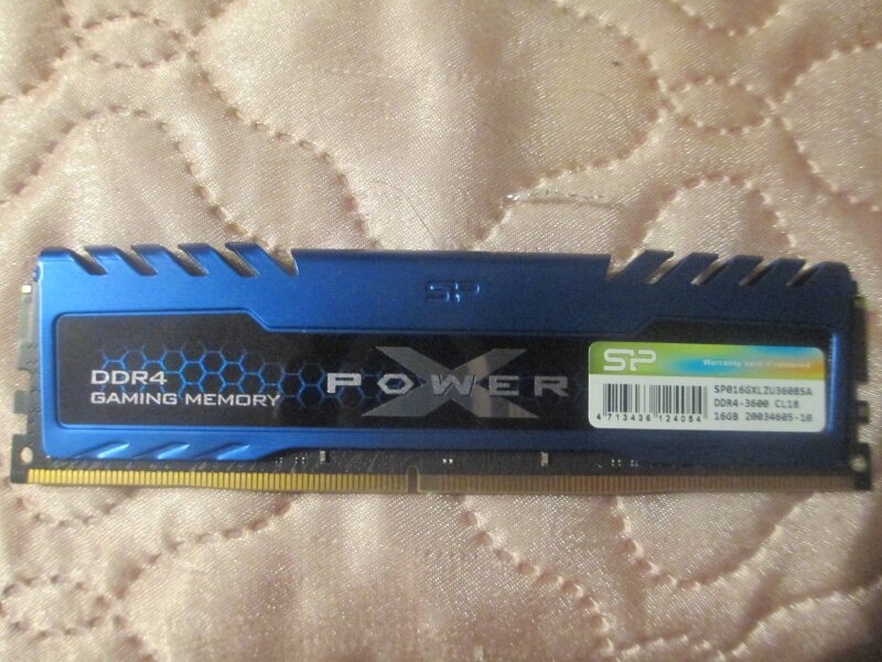 Модуль памяти DDR4 16GB Silicon Power Xpower Turbine PC4-28800 3600MHz CL18 радиатор 1.35V - фото №5