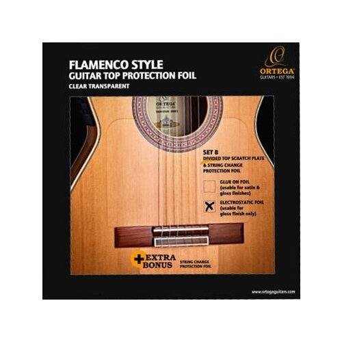 Защитная накладка на верхнюю деку фламенко гитары Ortega OERP-FLAM2