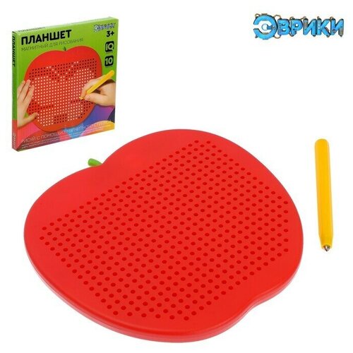 Магнитный планшет большое яблоко 468 отверстий цвет красный 1 шт 1279₽