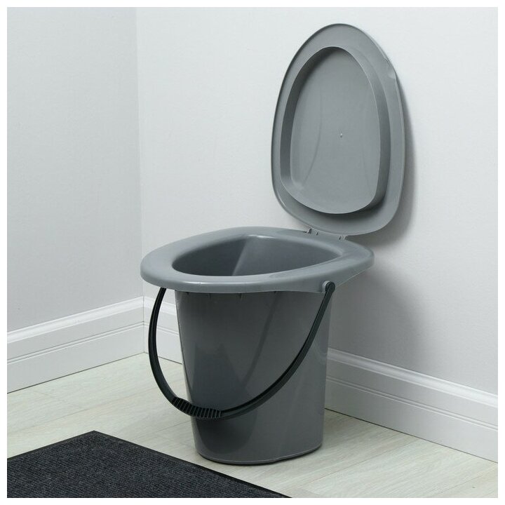 Ведро-туалет, h = 40 см, 18 л, цвет микс