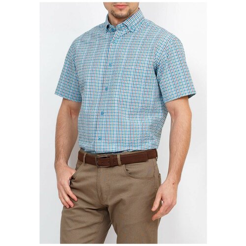 фото Рубашка greg, размер 174-184/39, голубой
