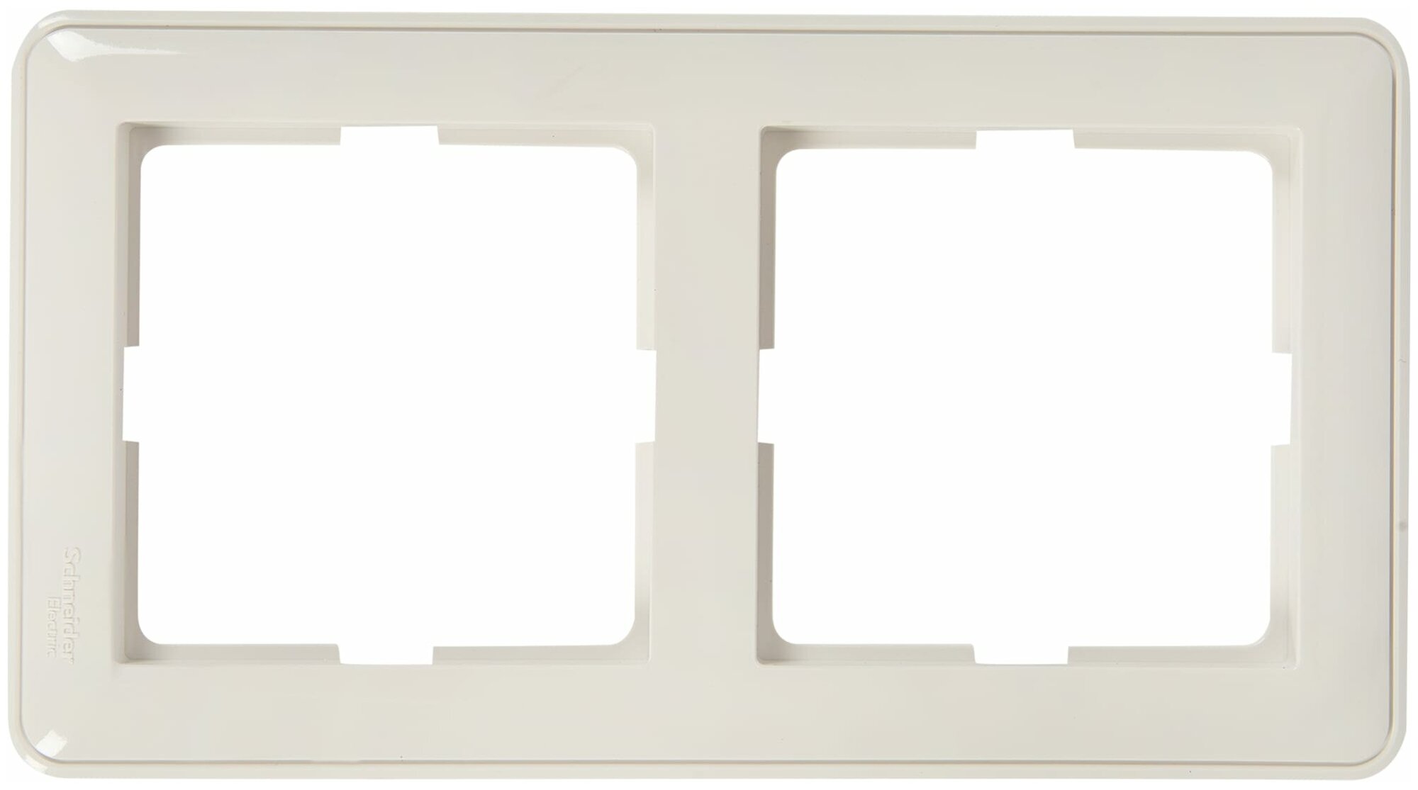 Рамка для розеток и выключателей Schneider Electric W59 2 поста, цвет белый
