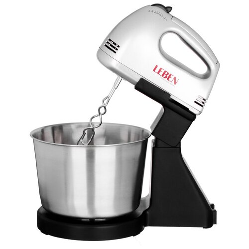 Электрический чайник Миксер кухонный LEBEN 100Вт 7 скоростей 4 насадки металлическая чаша 2л 269-008 белый 339900₽