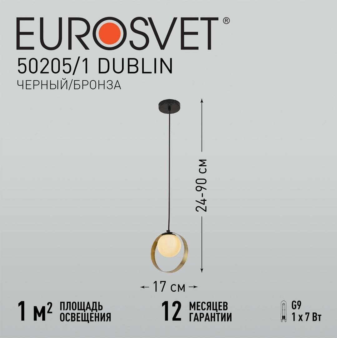 Светильник Eurosvet DUBLIN 4690389156151 50205/1 - фото №10