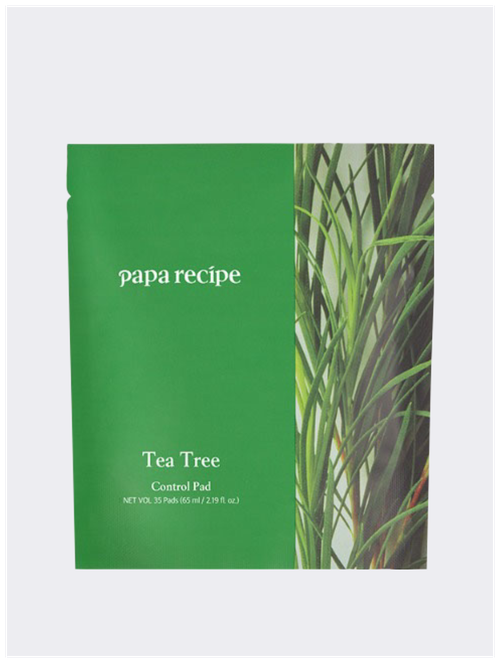 Успокаивающие тонер-пэды для лица с экстрактом чайного дерева Papa Recipe Tea Tree Control Pad Refill