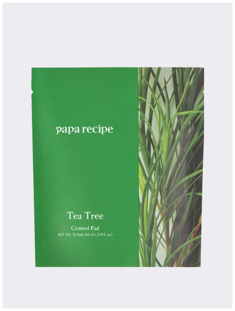 Успокаивающие тонер-пэды для лица с экстрактом чайного дерева Papa Recipe Tea Tree Control Pad Refill