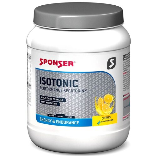 Изотоник SPONSER ISOTONIC 1000 г, Цитрус углеводная загрузка sponser carbo loader 1200 г цитрус апельсин