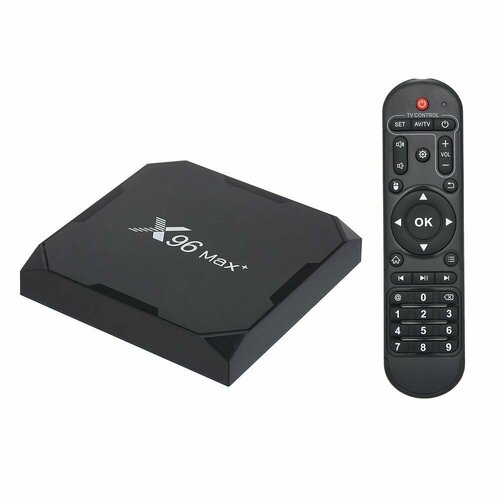 Медиаплеер X96 Max Plus 4/64Gb с настройкой SmartBox Amlogic S905X3 смарт ТВ приставка 4K TV Box Android 9.0 смарт тв приставка x96 max plus пульт ду в комплекте amlogic s905x3 4 64 гб android 9 0