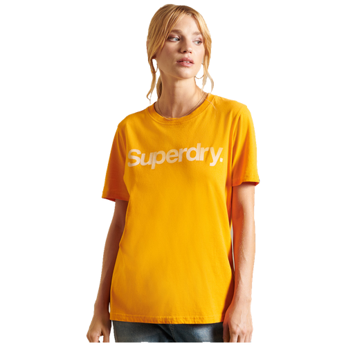 фото Футболка superdry, хлопок, размер 12, желтый