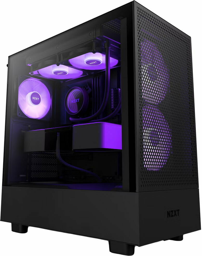 Корпус NZXT H5 Flow RGB Window Mini-ITX, Micro-ATX, ATX Black (CC-H51FB-R1)