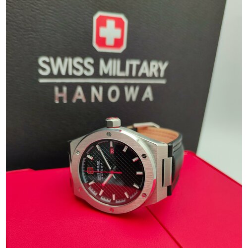 фото Наручные часы swiss military hanowa swiss military hanowa, серебряный, черный