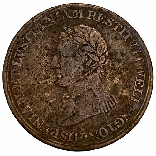 Канада токен 1/2 пенни 1812 г. (Фельдмаршал Веллингтон - битва при Саламанке) канада токен 1 2 пенни 1825 г для облегчения торговли