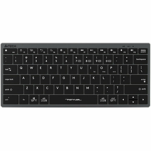 Клавиатура A4Tech Fstyler FBX51C серый USB/BT (FBX51C GREY), 1777599 клавиатура беспроводная a4tech fstyler fbx51c белый