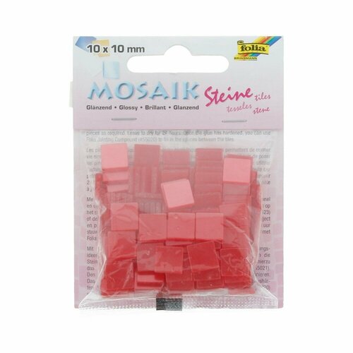 Folia Мозаика Глянцевая 10 x 10 мм 190 шт. оттенки красного 59220