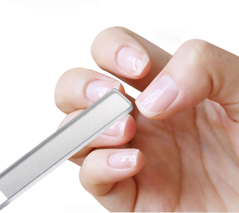 Изображение Профессиональная стеклянная Нано пилка для ногтей/Баф для ногтей/Полировочная с эффектом прозрачного лака/Пилочка для маникюра и педикюра