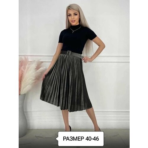 фото Юбка yolka_dress, размер единый, серый