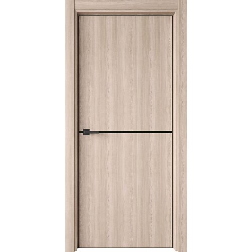 Межкомнатная дверь ВДК Line 1, Цвет дуб шенон, 800х2000 мм ( комплект: полотно + коробочный брус + наличники )