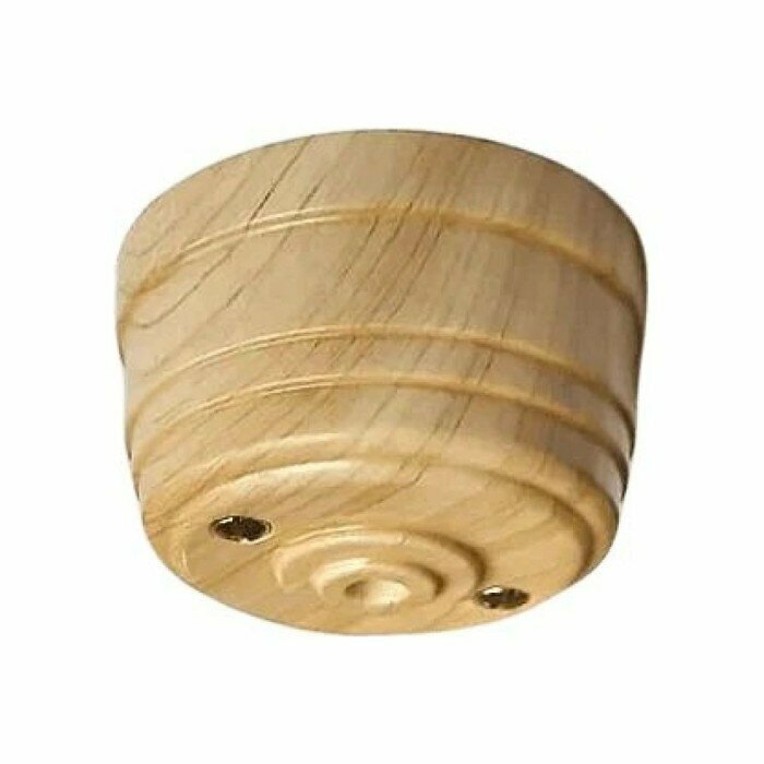 фото Корпус розетки потолочной Мезонин Усадьба пластиковый, 70х70x40мм, сосна