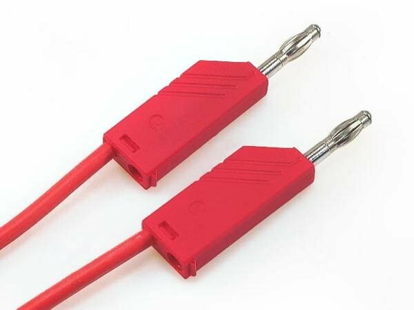 фото Провод HIRSCHMANN MLNSIL100/1RT, Измерительный провод, 60ВDC, 16А, с осевым гнездом 4мм, Дл: 1м, 1шт