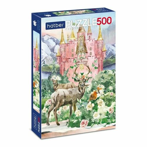 Hatber Пазлы «Сказочный замок», 500 элементов пазлы единороги и волшебный замок 500 элементов