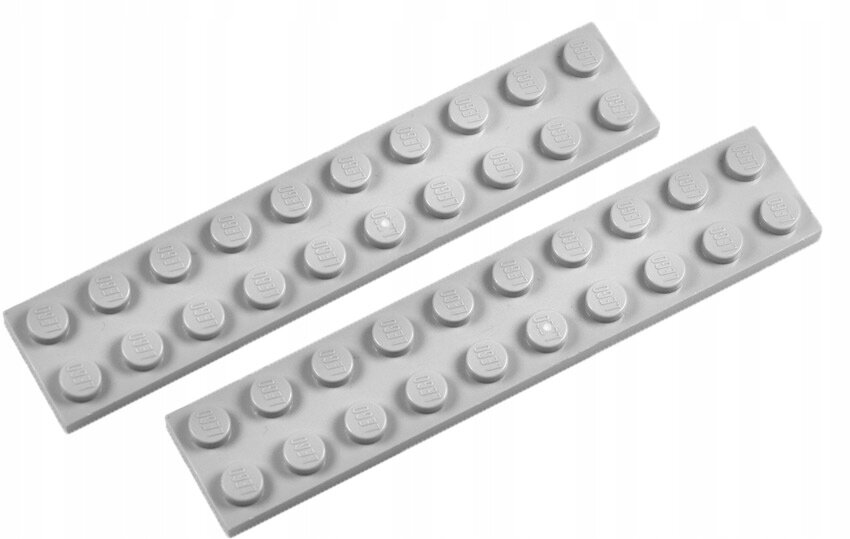 Деталь LEGO 4211462 Плитка 2X10 (серый) 50 шт.