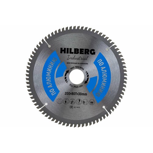 Диск пильный Hilberg Industrial Алюминий (200x30 мм; 80Т) HA200 диск пильный industrial алюминий 216x30 мм 80т hilberg