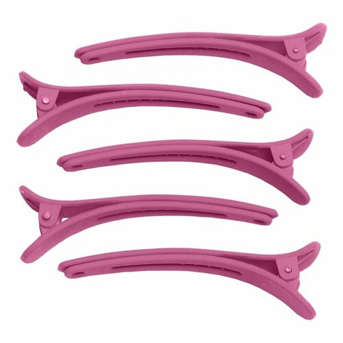 Ножницов Зажимы для волос уточки 5 шт 0004HC05Pink розовый