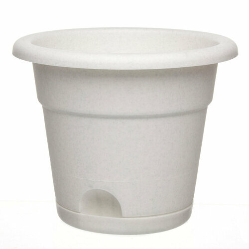 Горшок для цветов с нижним поливом D 295 8.5л мрамор
