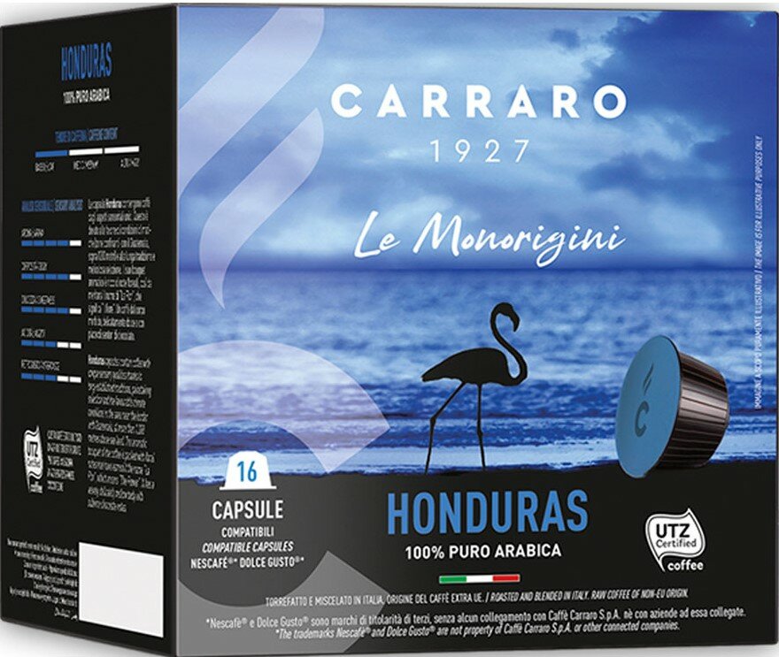 Капсулы для кофемашин Carraro DG Honduras 16шт - фотография № 1