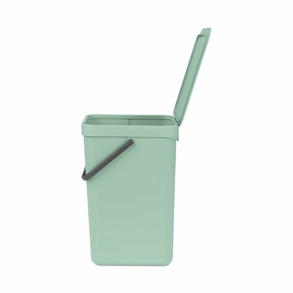 Ведро для мусора 16 л Brabantia Sort & Go мятно-голубой - фото №4