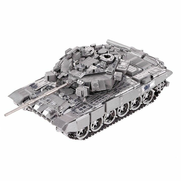 Металлический конструктор / 3D конструктор / Сборная модель Танк Т90-А