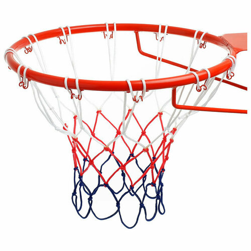 Сетка баскетбольная ONLYTOP, 50 см, нить 3 мм, 2 шт. (комплект из 5 шт)