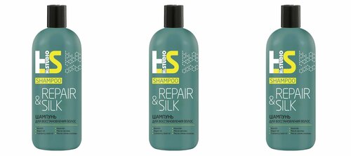 ROMAX Шампунь для восстановления волос H: Studio Repair&Silk, 400 гр, 3 шт