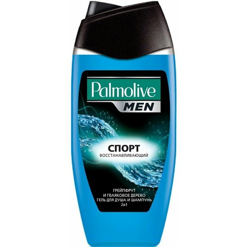 Palmolive Гель для душа + Шампунь, Восстанавливающий, Спорт, 2 в 1, 250 мл.