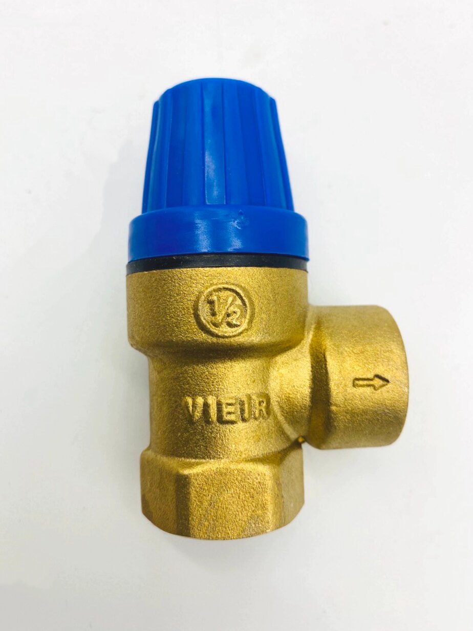 Предохранительный клапан 1/2" х1/2" синий "ViEiR" 6 бар — фото 4