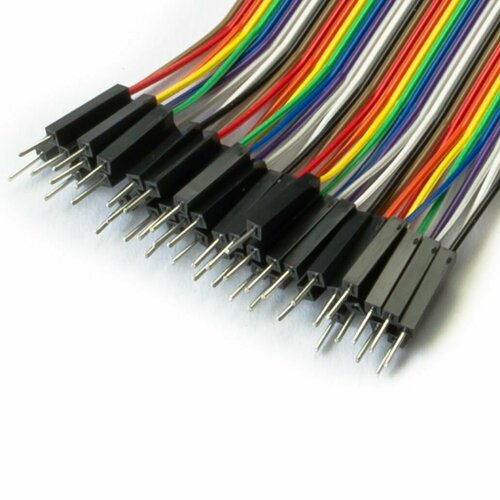 1 Pin Female-Female Jumper Wire 100mm 40pcs pack , Набор проводов соединительных F-F 40 шт, 4*10 цветов