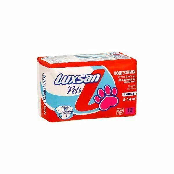 Подгузники Luxsan Pets L, 12шт - фото №9