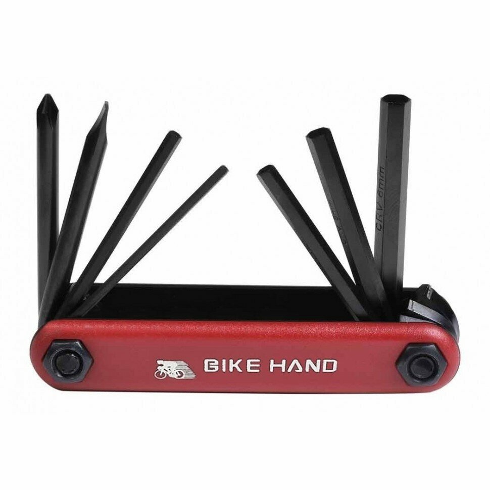 Мультитул Bike Hand YC-267D 7 предметов. Шестигранники HEX отвертки. (дефект)