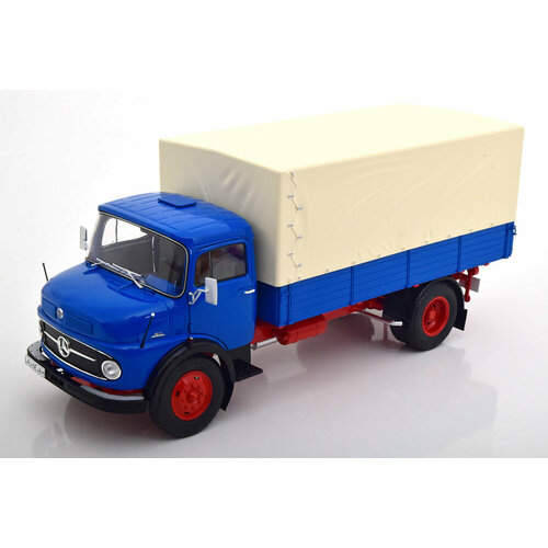 Mercedes L911 pick up with canvas top blue grey