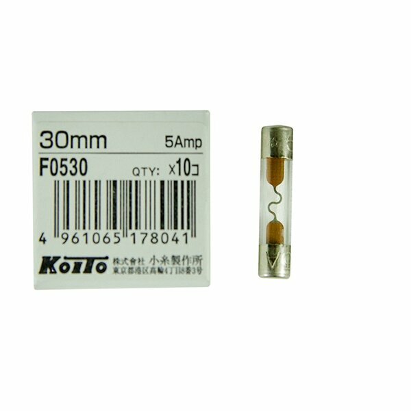 Предохранитель Koito 5A-стеклянный 30mm KOITO-F0530