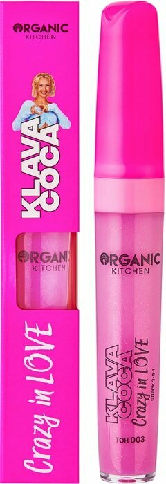 Блеск для губ щек и век Organic Kitchen Klava Coca Crazy in Love 3в1 Тон 003 7мл ОРГАНИК ШОП РУС - фото №14